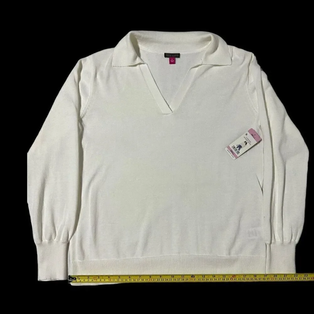 NWT Vince Camuto Women’s Pullover Collared Lightweight Sweater